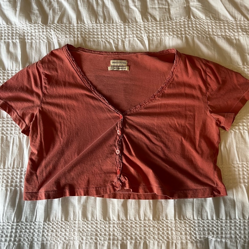 Flattering Urban Outfitters Orange Top